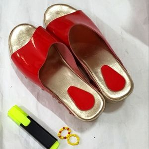 Red sandals